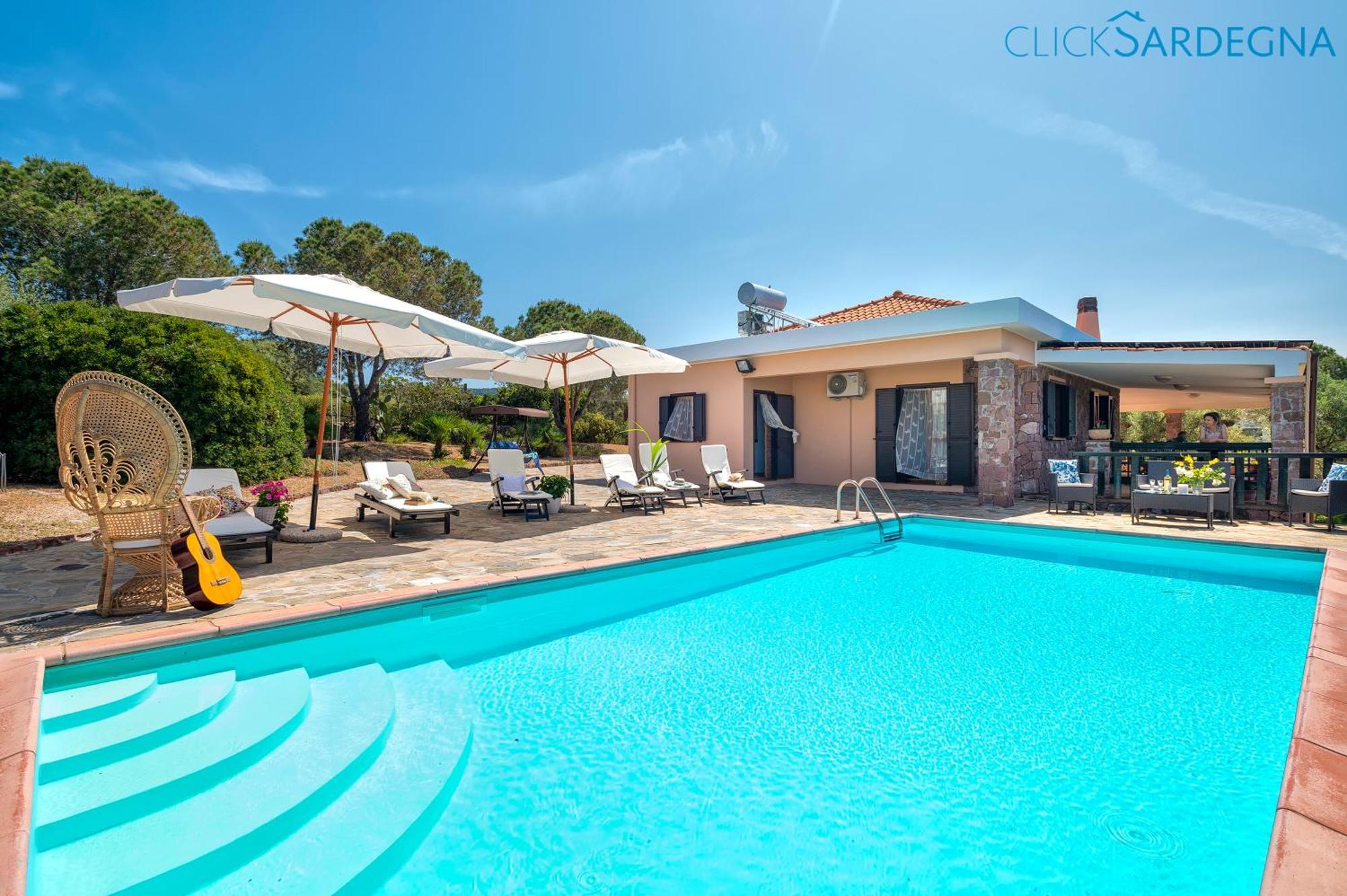 Alghero Villa Barranch With Sea View Swimming Pool For 6 People Bagian luar foto