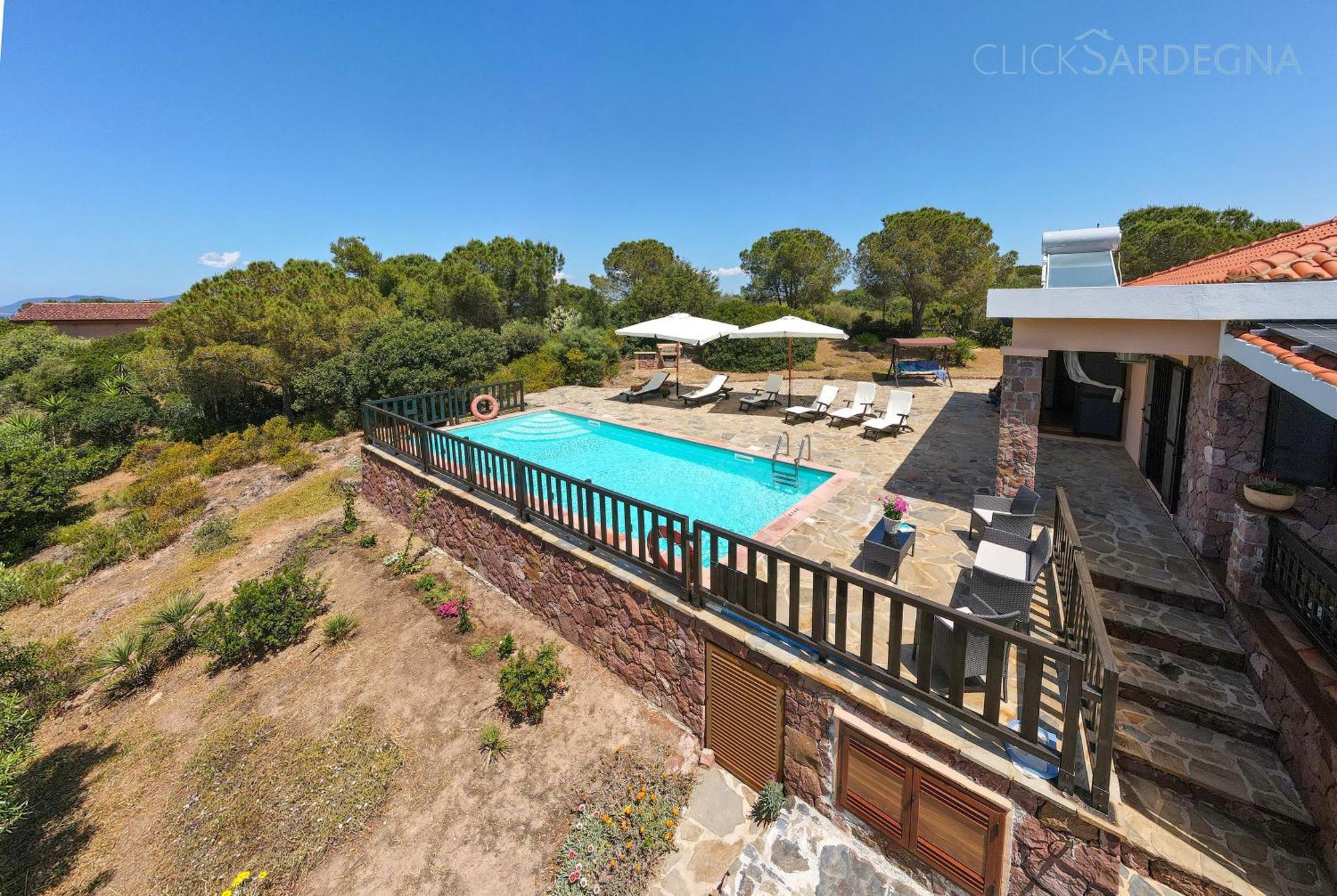 Alghero Villa Barranch With Sea View Swimming Pool For 6 People Bagian luar foto