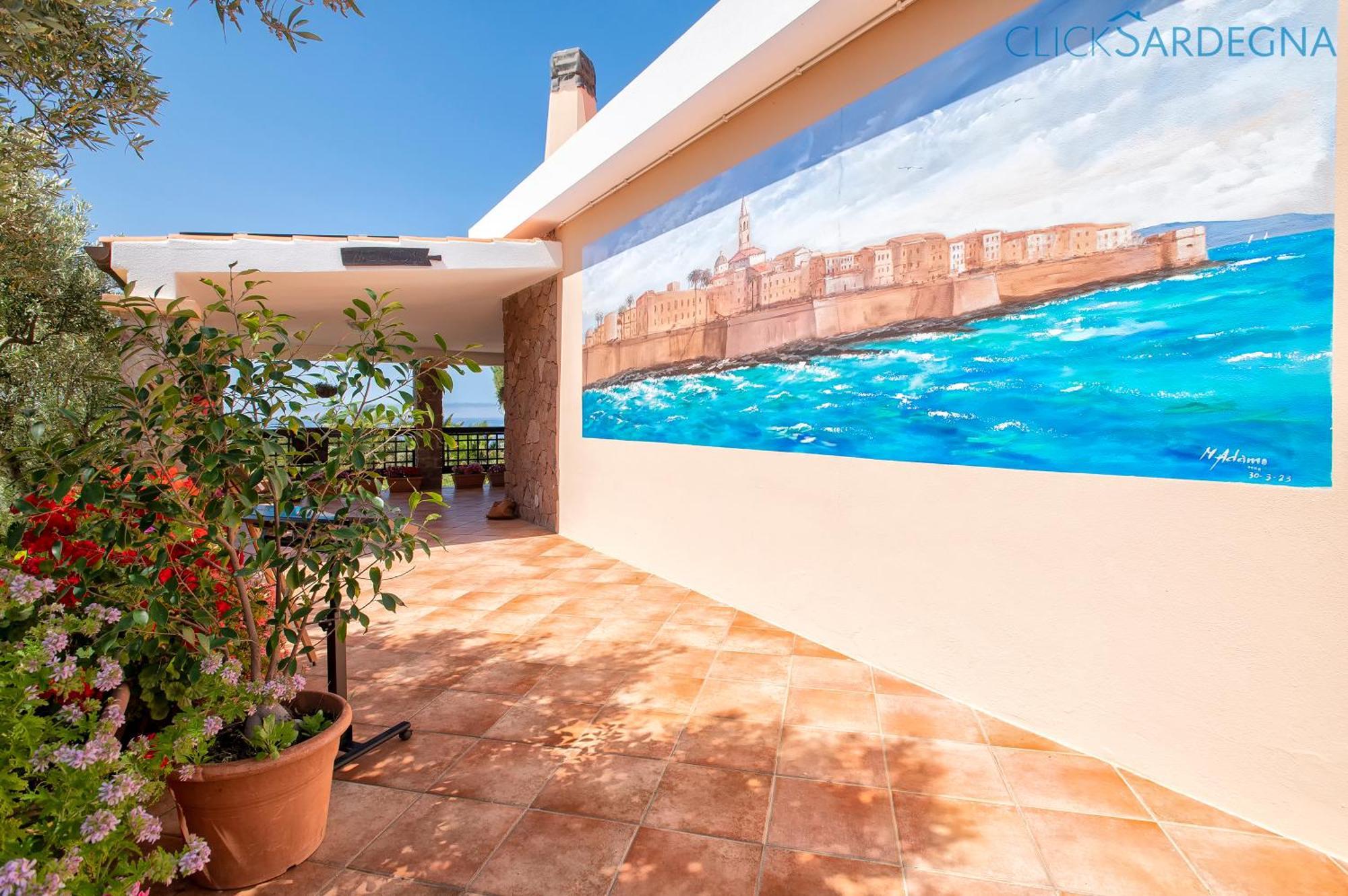 Alghero Villa Barranch With Sea View Swimming Pool For 6 People Bagian luar foto