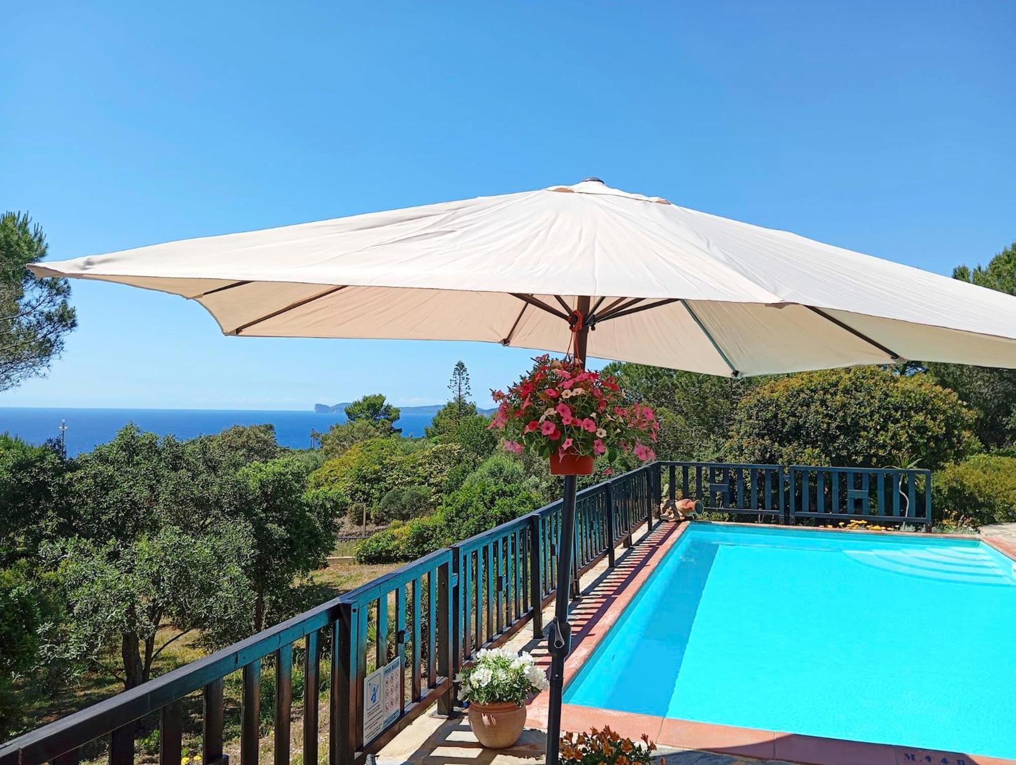 Alghero Villa Barranch With Sea View Swimming Pool For 6 People Bagian luar foto